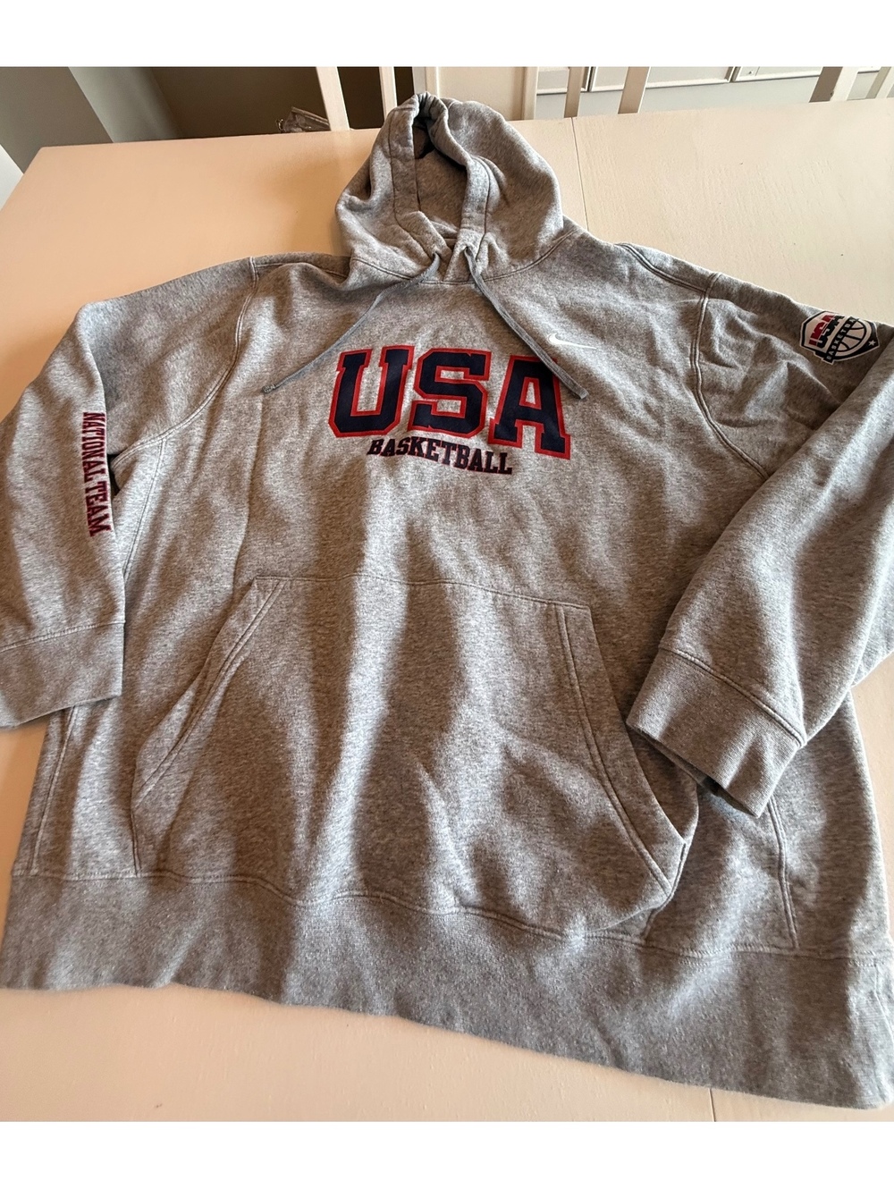 Nike USA Basketball Gray Hoodie Sweatshirt XL